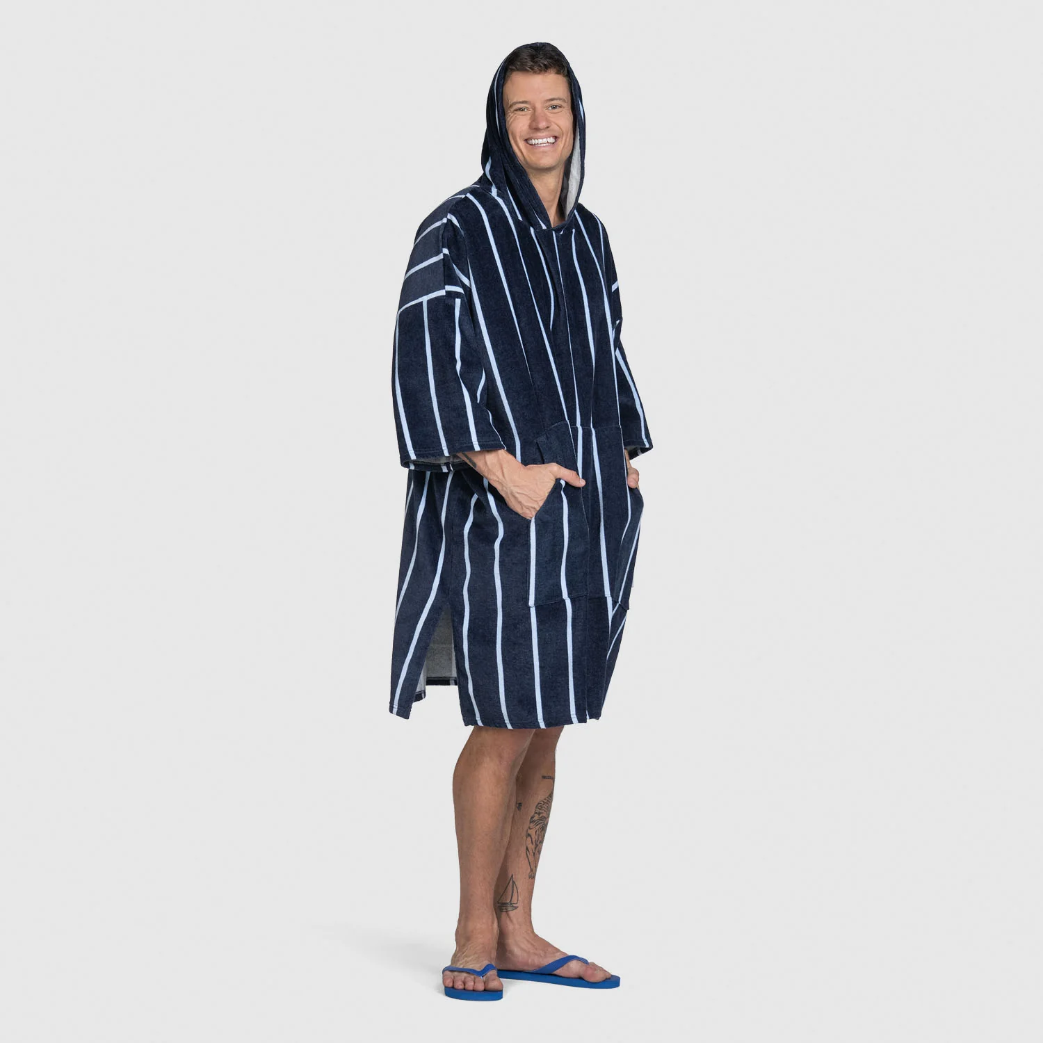 Long Navy Pin Stripe - Image 3
